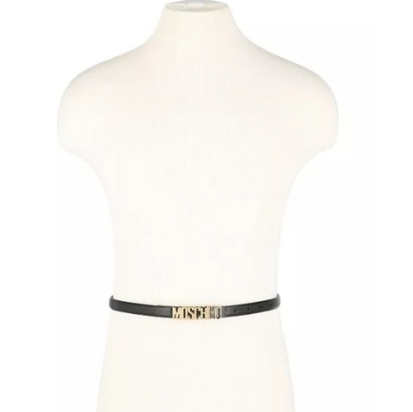 ⭐Moschino⭐- Women's Leather Logo Belt - Picture 6 of 15